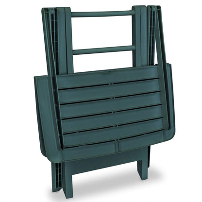 3Dílný Skládací Bistro Set Plastový Zelený