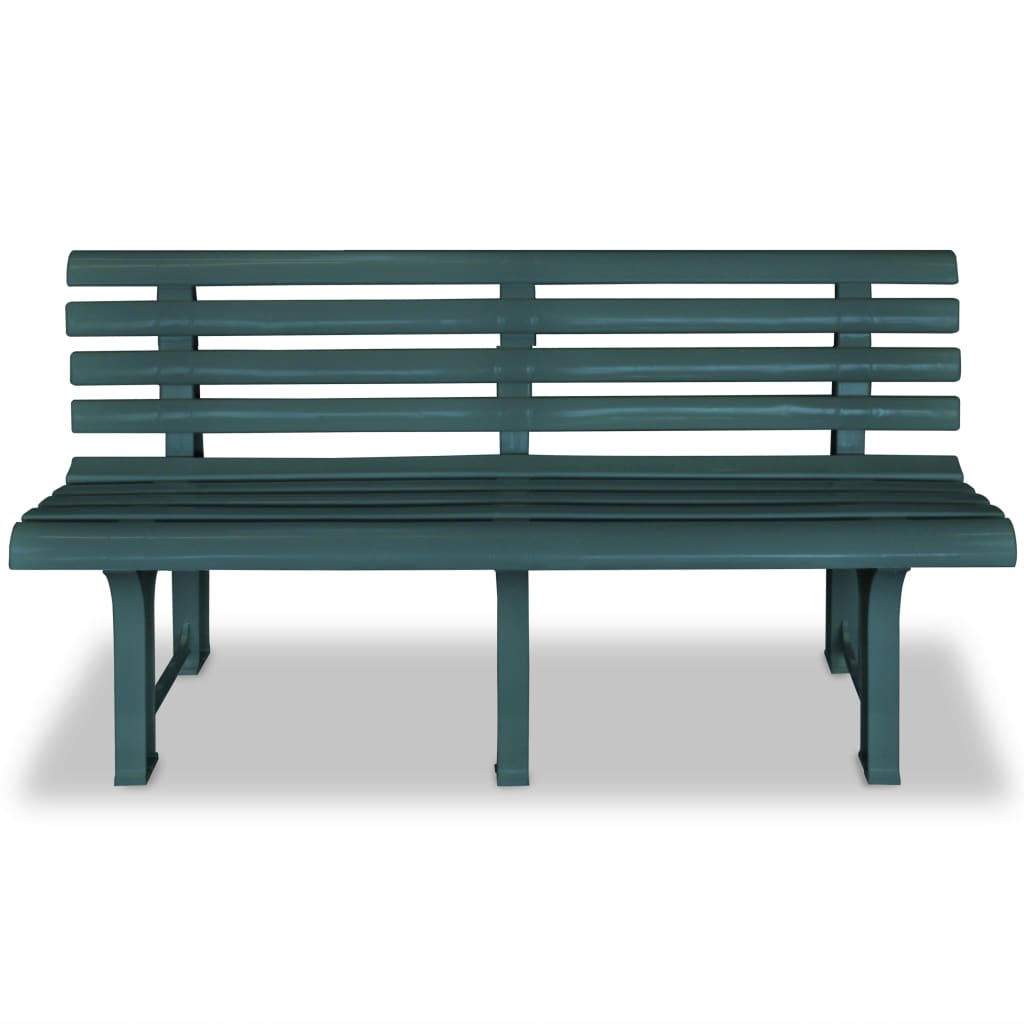 Zahradní Lavice 145,5 Cm Plastová Zelená