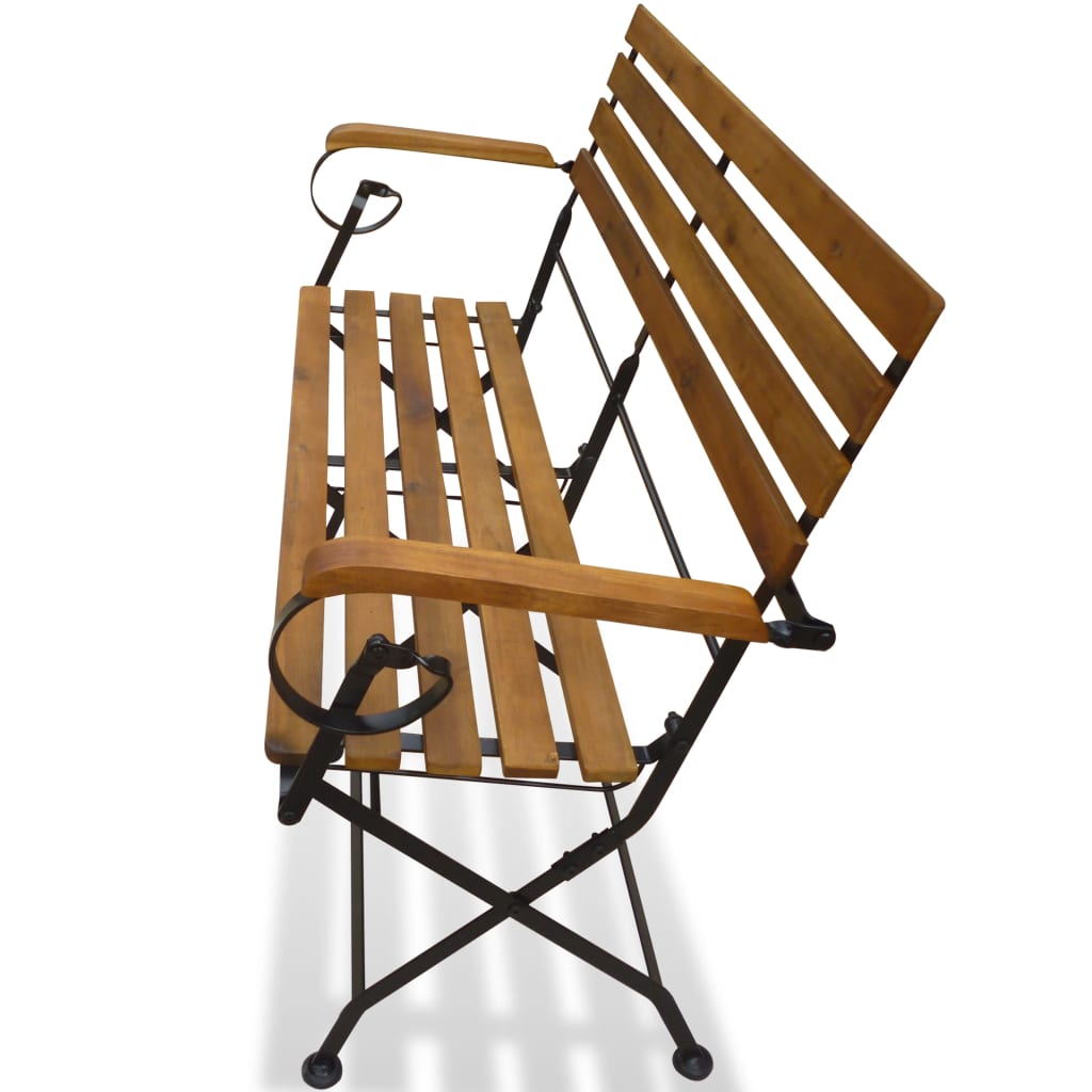 Skládací Zahradní Lavice 112 Cm Masivní Akácie