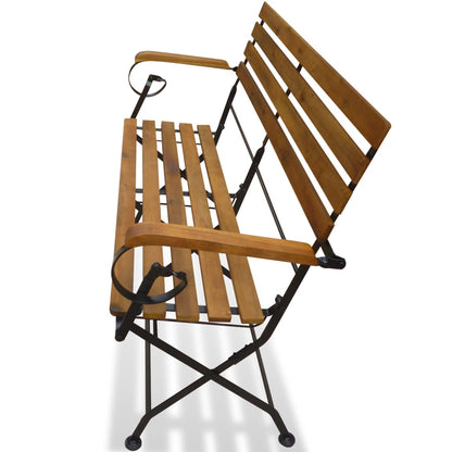 Skládací Zahradní Lavice 112 Cm Masivní Akácie