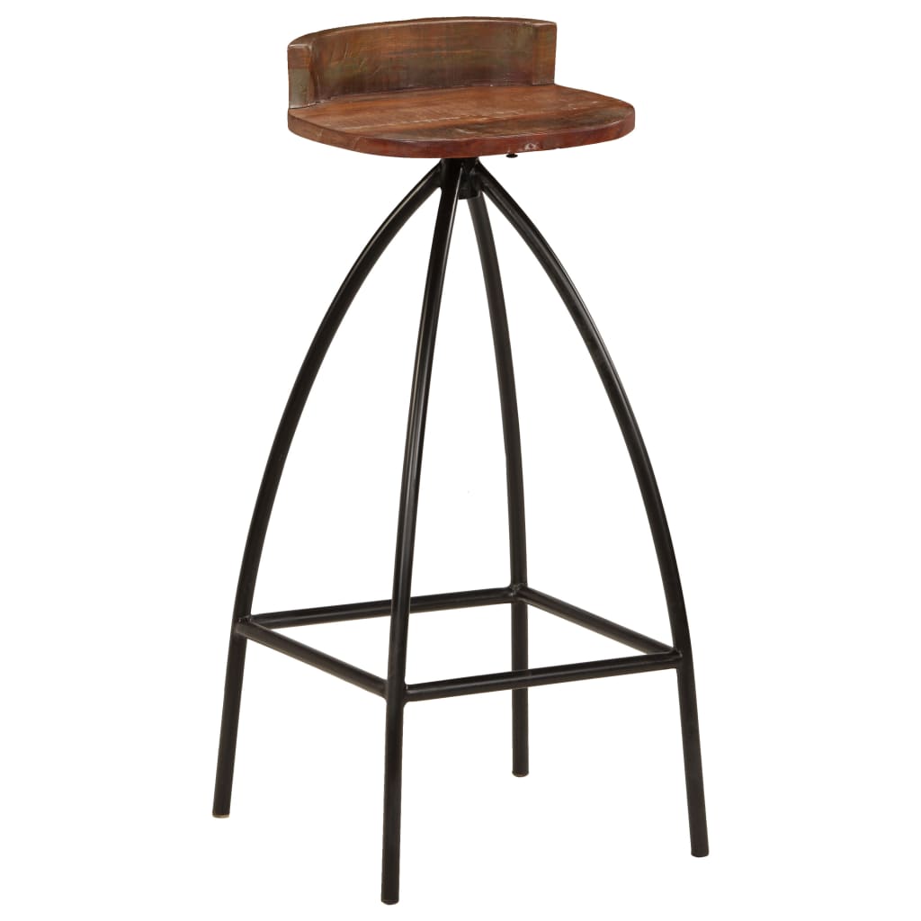 Barové Stoličky 2 Ks Masivní Recyklované Dřevo