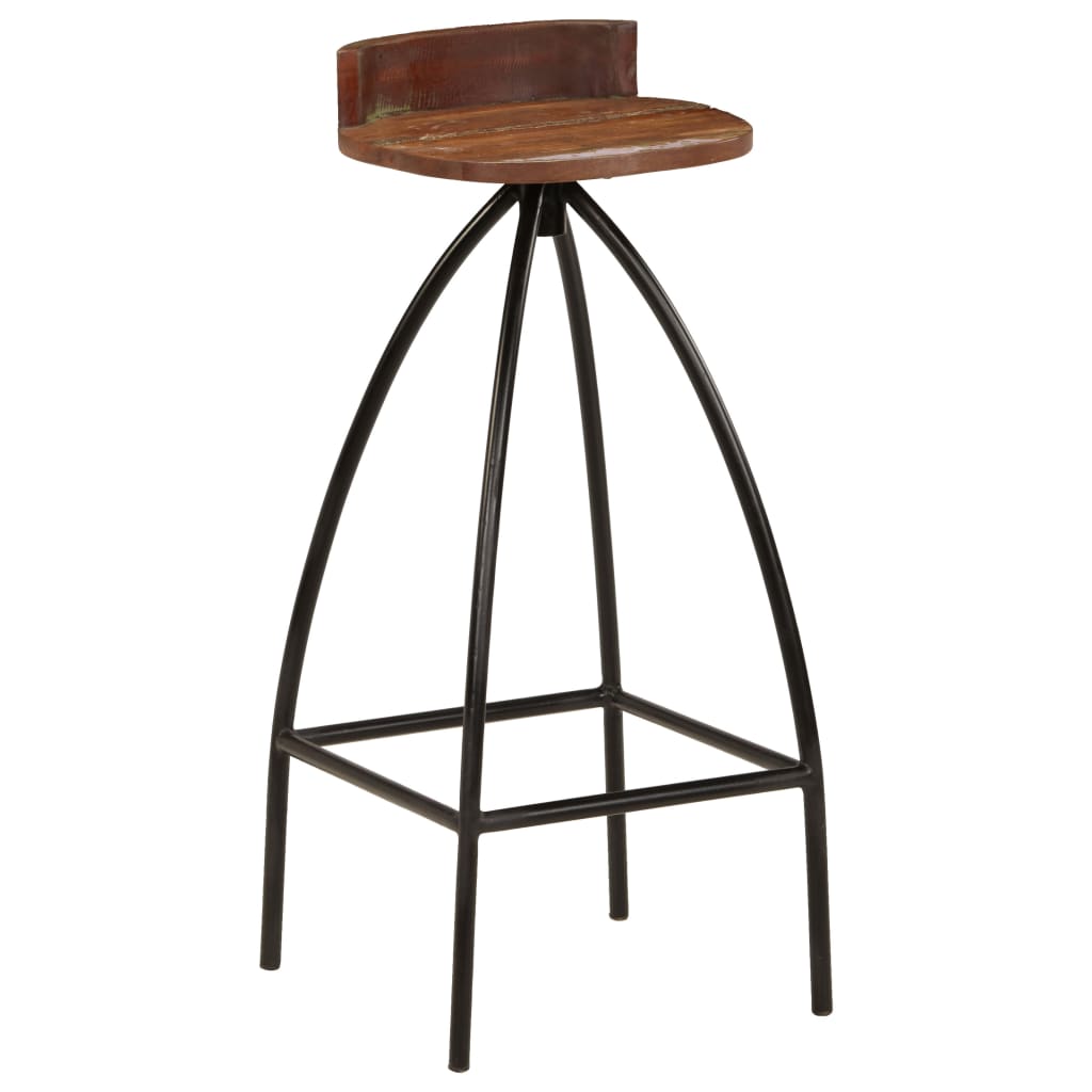 Barové Stoličky 2 Ks Masivní Recyklované Dřevo