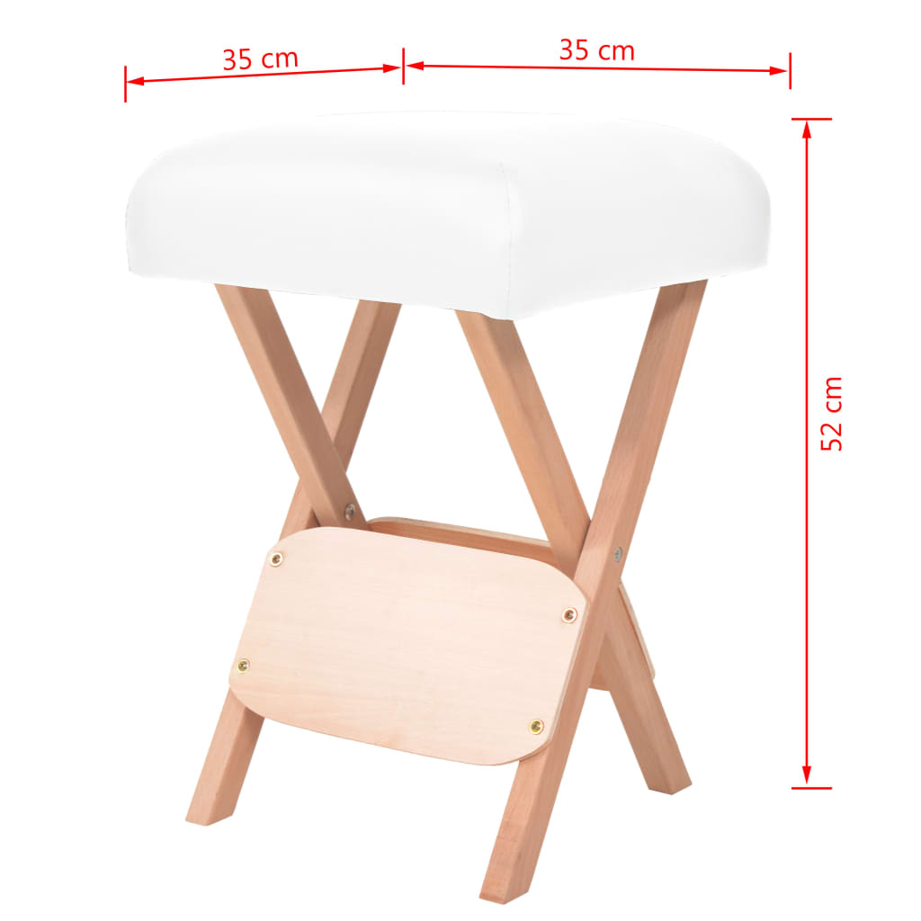 Skládací Masážní Stolička 12 Cm Silný Sedák 2 Podhlavníky