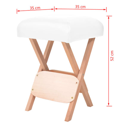 Skládací Masážní Stolička 12 Cm Silný Sedák 2 Podhlavníky