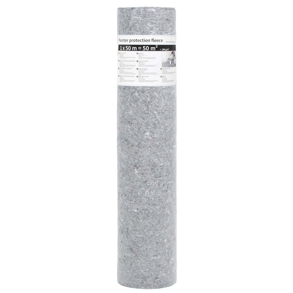 Protiskluzové Folie, Malířský Fleece, 50 M 280 G/M², Šedá