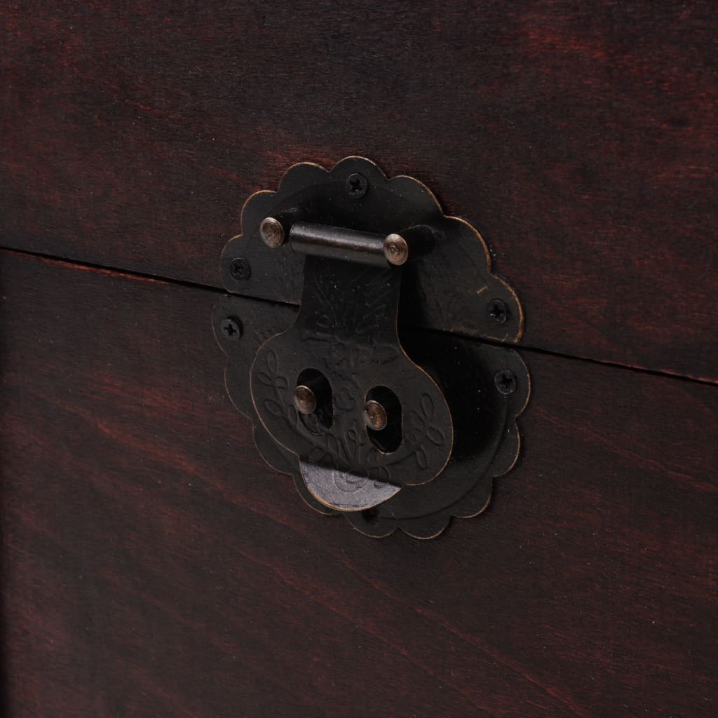 Vintage Truhla Dřevěná 66 X 38 X 40 Cm