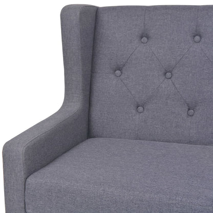 Křeslo Šedé Textil