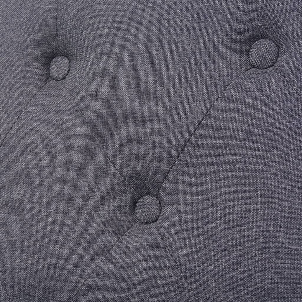 Křeslo Šedé Textil