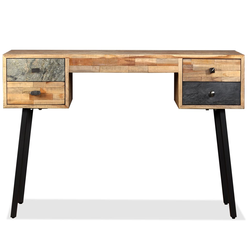 Psací Stůl Masivní Recyklovaný Teak 110 X 50 X 76 Cm