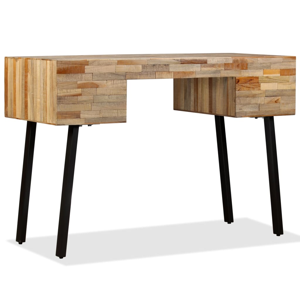 Psací Stůl Masivní Recyklovaný Teak 110 X 50 X 76 Cm