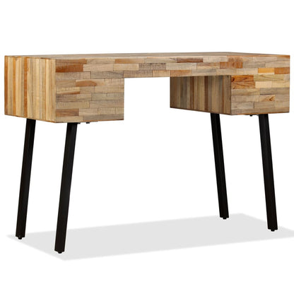 Psací Stůl Masivní Recyklovaný Teak 110 X 50 X 76 Cm