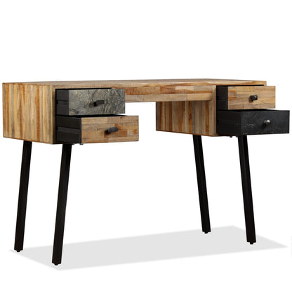 Psací Stůl Masivní Recyklovaný Teak 110 X 50 X 76 Cm