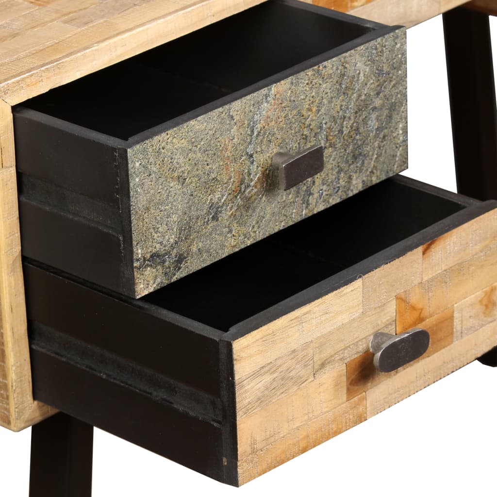 Psací Stůl Masivní Recyklovaný Teak 110 X 50 X 76 Cm