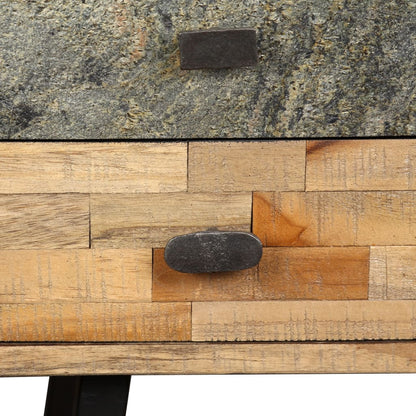Psací Stůl Masivní Recyklovaný Teak 110 X 50 X 76 Cm