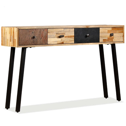 Konzolový Stolek, Masivní Recyklovaný Teak 120X30X76 Cm