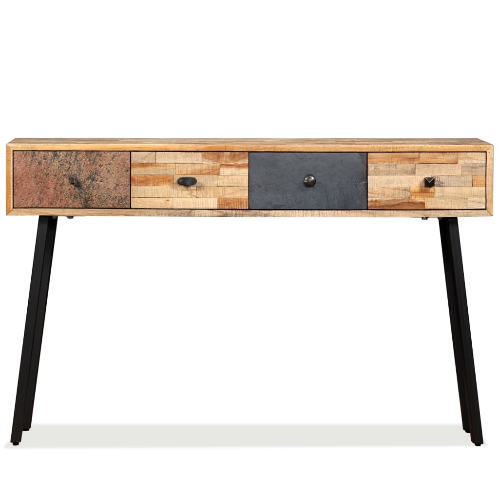 Konzolový Stolek, Masivní Recyklovaný Teak 120X30X76 Cm