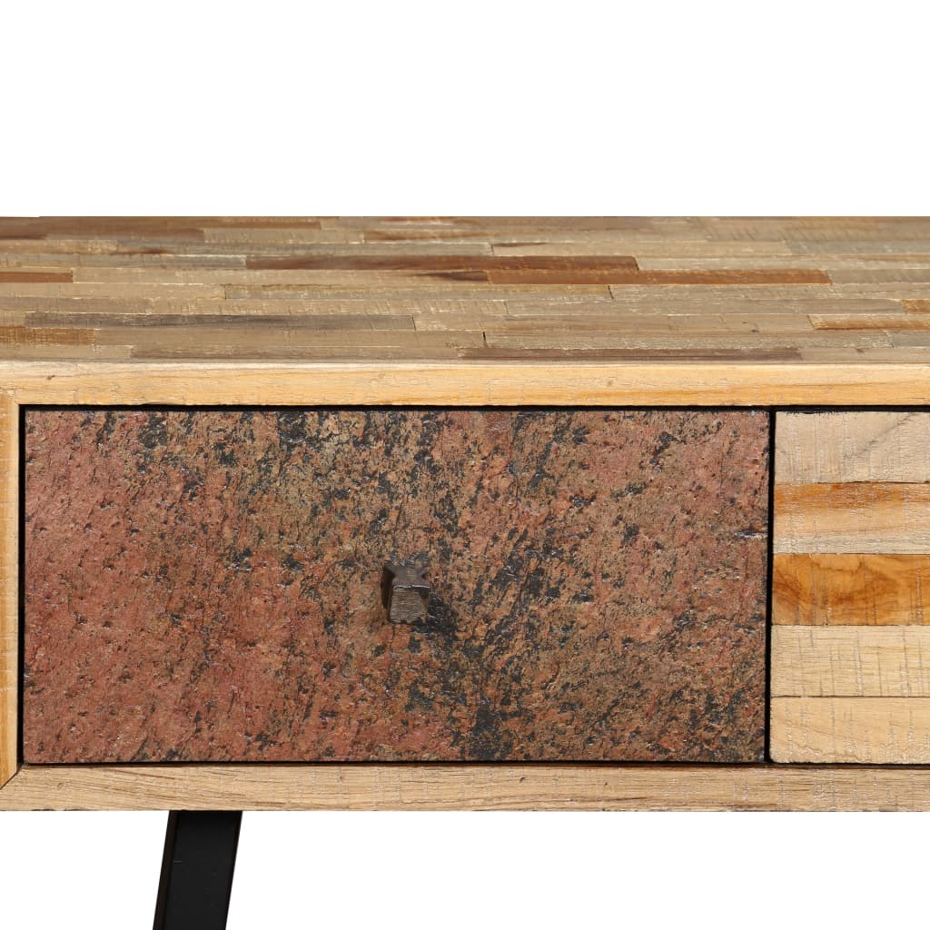 Konzolový Stolek, Masivní Recyklovaný Teak 120X30X76 Cm