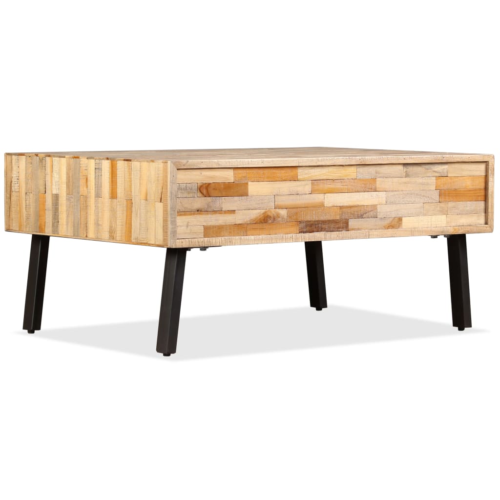 Konferenční Stolek Masivní Recyklovaný Teak 90 X 65 X 40 Cm