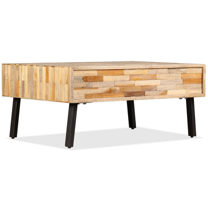 Konferenční Stolek Masivní Recyklovaný Teak 90 X 65 X 40 Cm