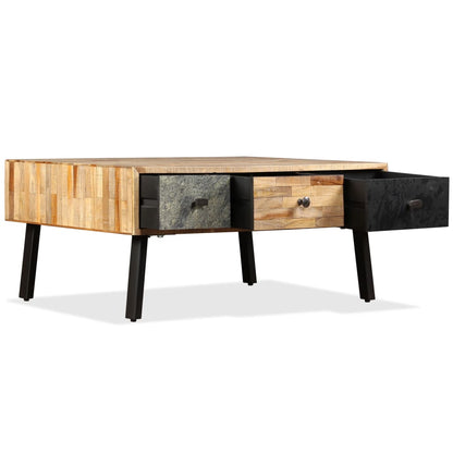 Konferenční Stolek Masivní Recyklovaný Teak 90 X 65 X 40 Cm