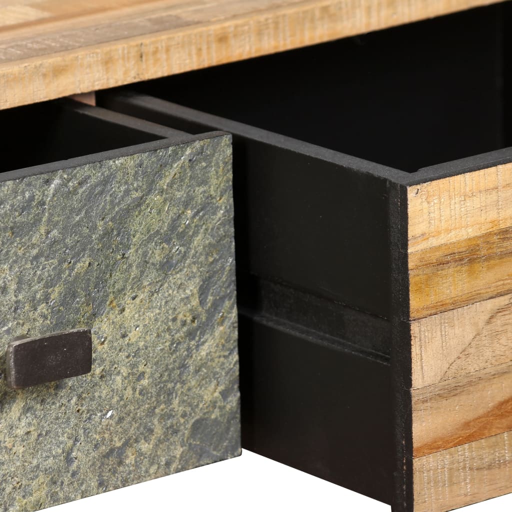 Konferenční Stolek Masivní Recyklovaný Teak 90 X 65 X 40 Cm