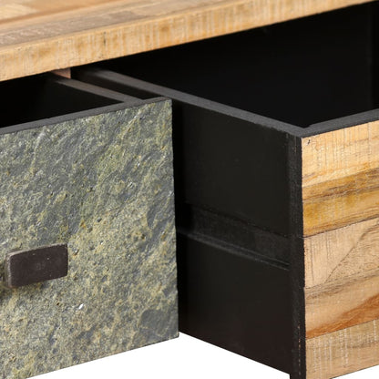 Konferenční Stolek Masivní Recyklovaný Teak 90 X 65 X 40 Cm