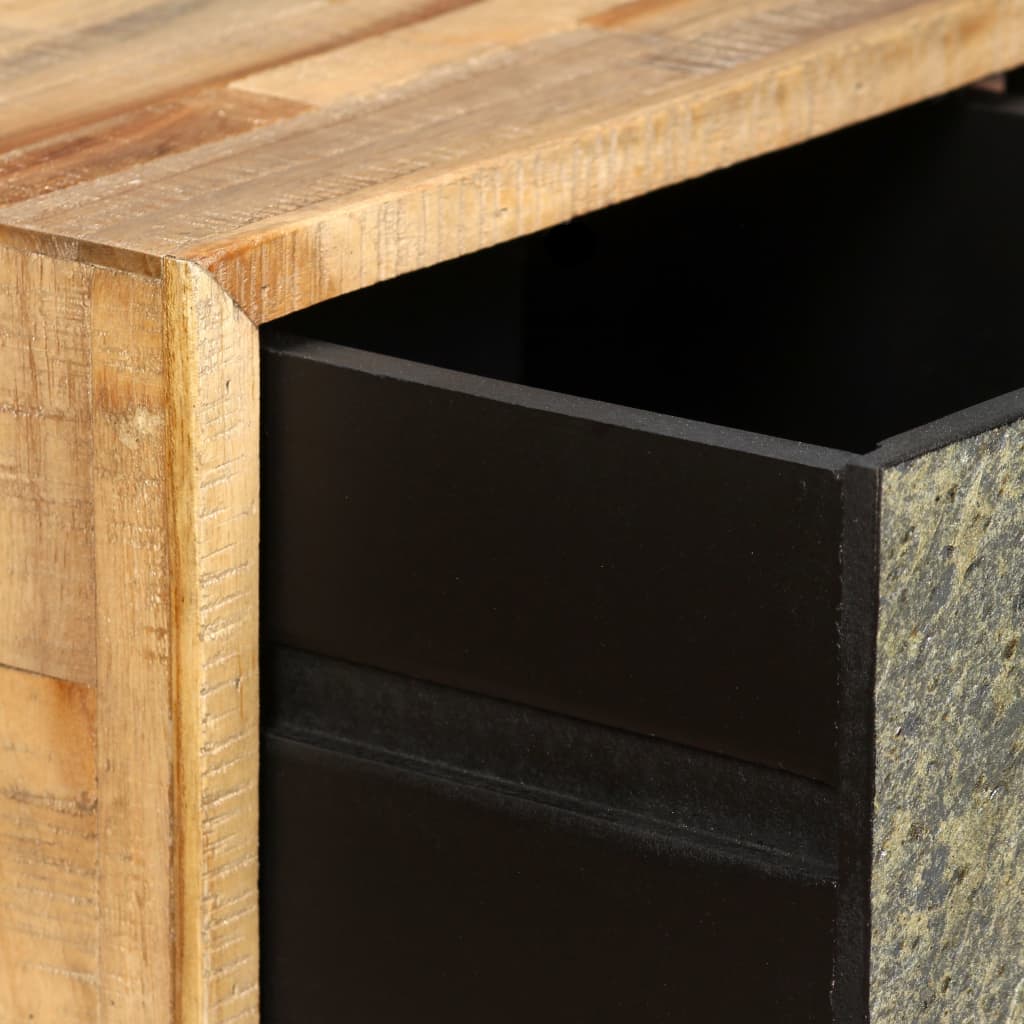 Konferenční Stolek Masivní Recyklovaný Teak 90 X 65 X 40 Cm