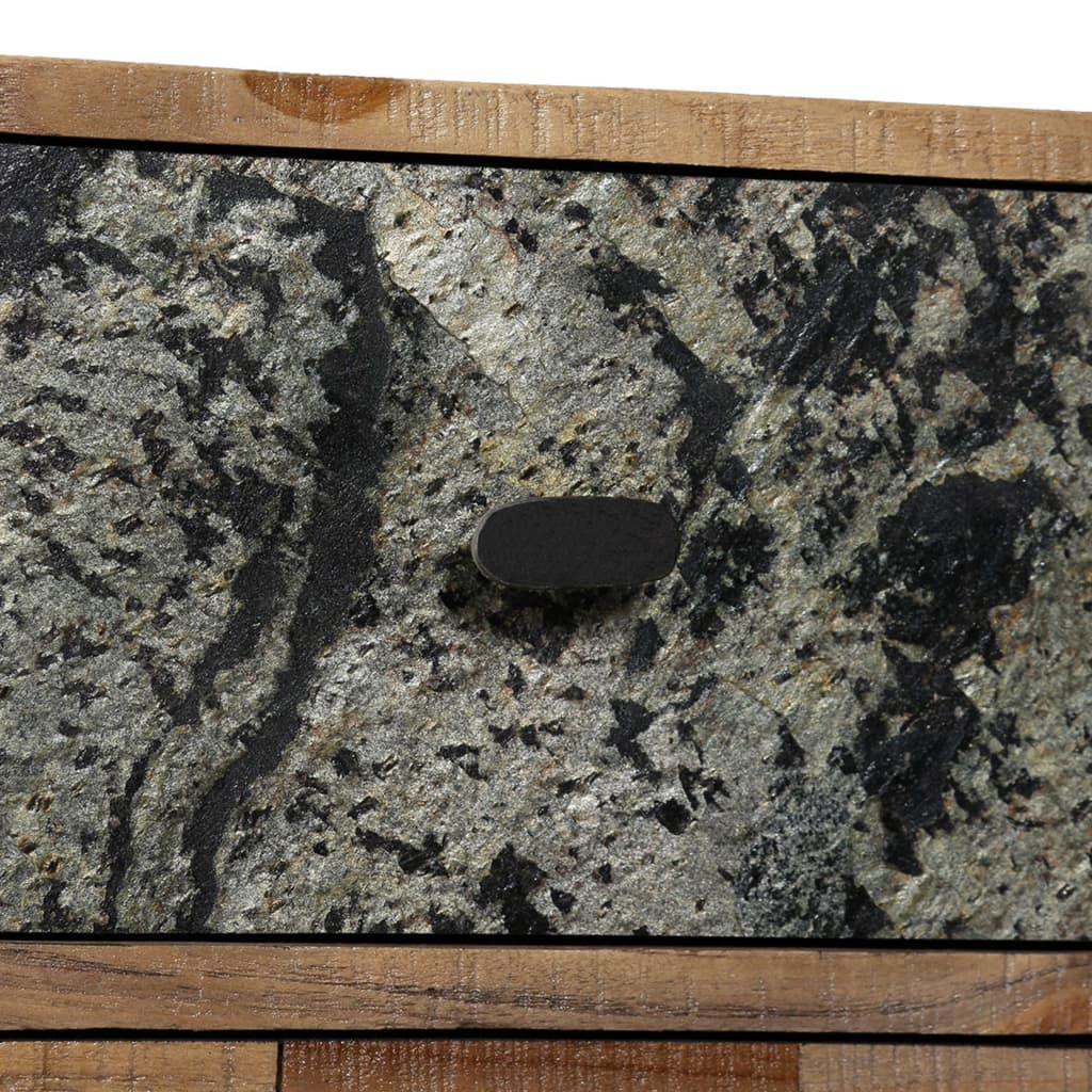 Boční Skříňka S 6 Zásuvkami Recyklovaný Teak 70 X 30 X 76 Cm