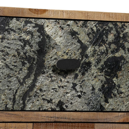 Boční Skříňka S 6 Zásuvkami Recyklovaný Teak 70 X 30 X 76 Cm