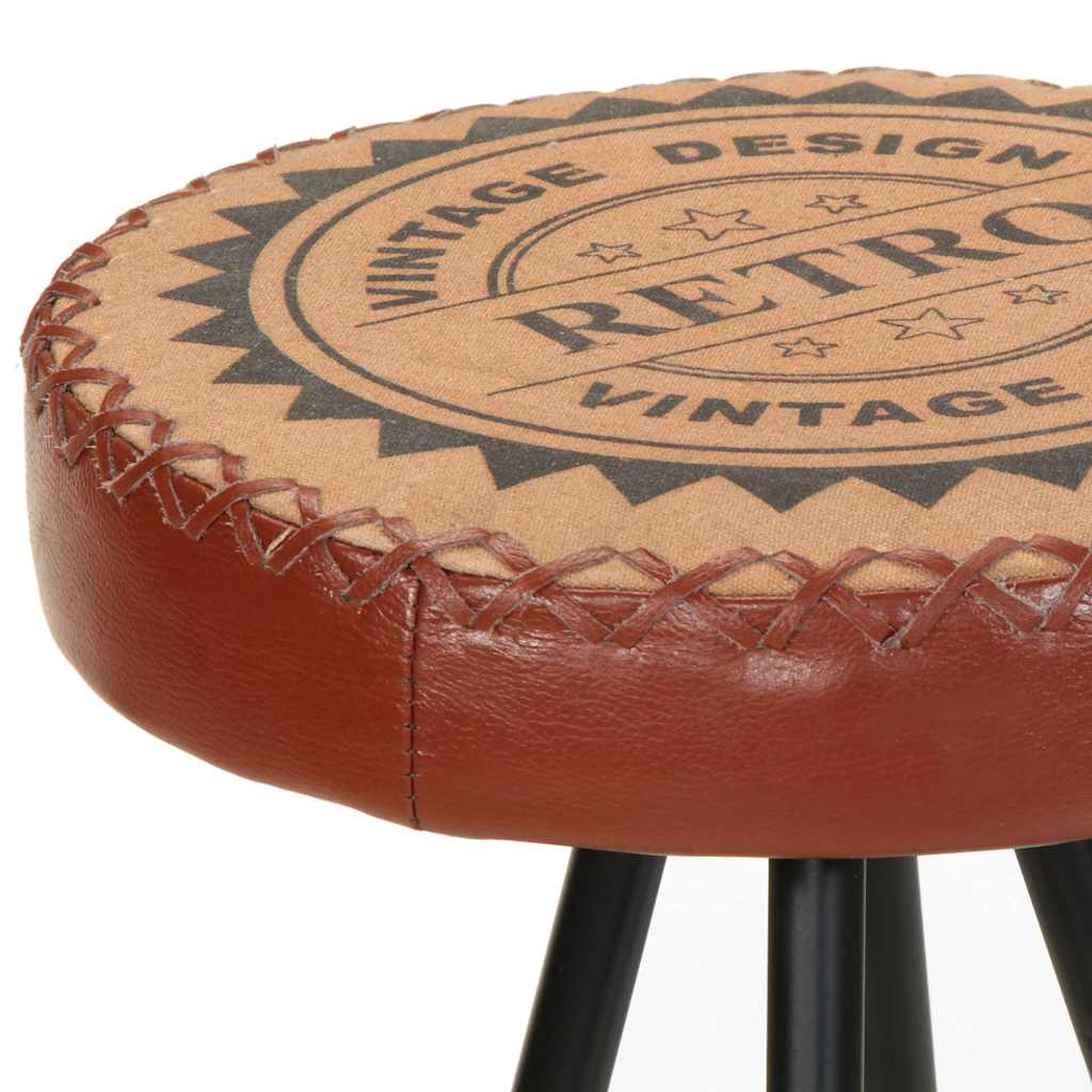 Barové Stoličky 4 Ks Pravá Kůže