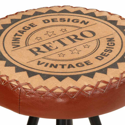 Barové Stoličky 4 Ks Pravá Kůže