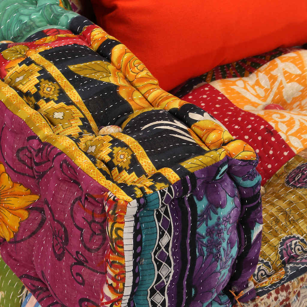 2Místný Modulární Pouf Textil