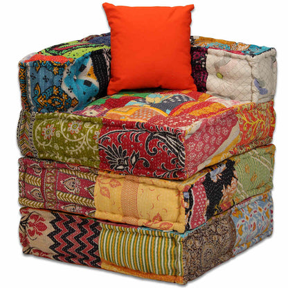 2Místný Modulární Pouf Textil