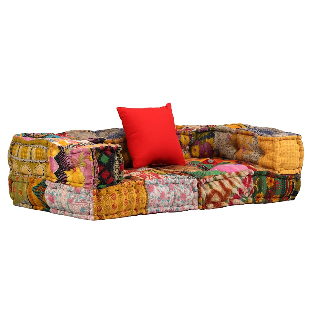 2Místný Modulární Pouf Textil