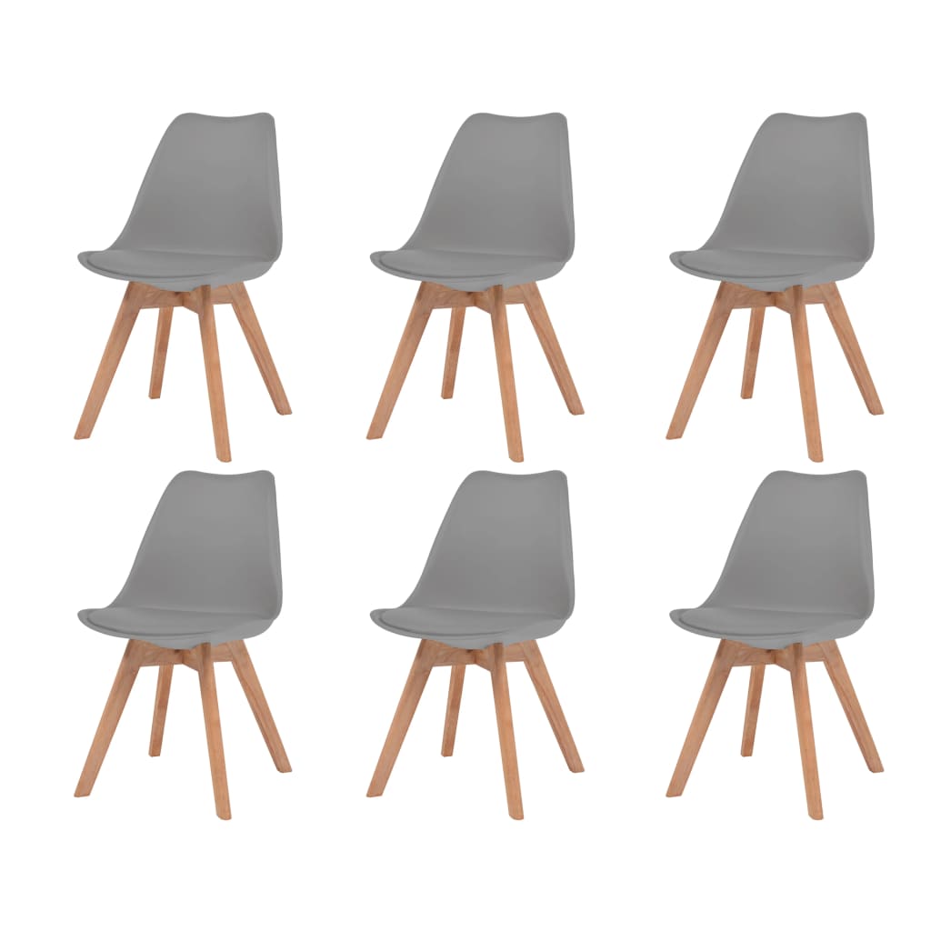 Jídelní Židle 2 Ks Šedé Plast
