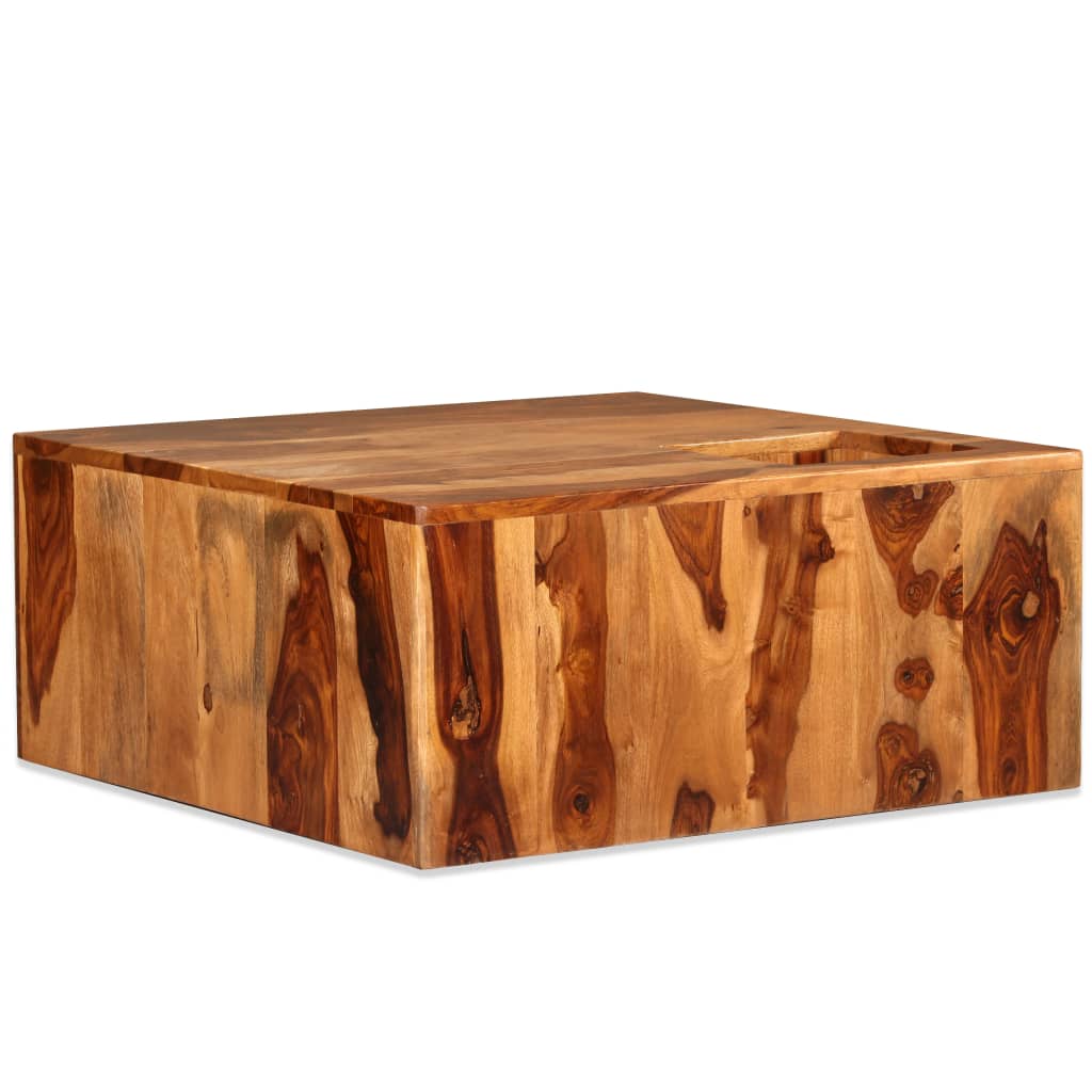 Konferenční Stolek Z Masivního Sheeshamu 70 X 70 X 30 Cm