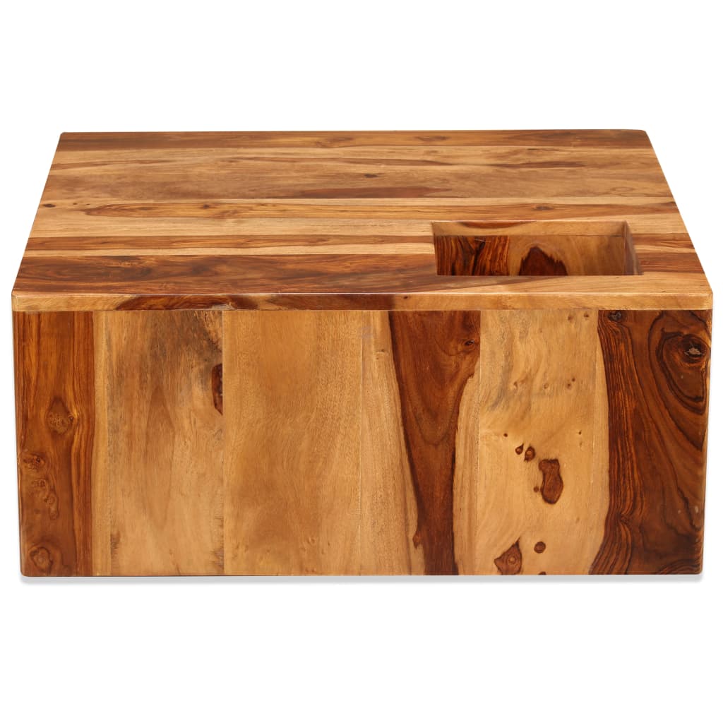 Konferenční Stolek Z Masivního Sheeshamu 70 X 70 X 30 Cm