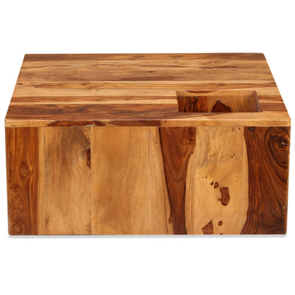 Konferenční Stolek Z Masivního Sheeshamu 70 X 70 X 30 Cm