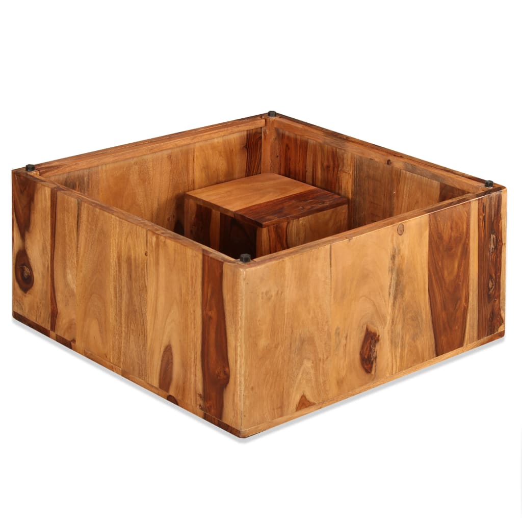 Konferenční Stolek Z Masivního Sheeshamu 70 X 70 X 30 Cm