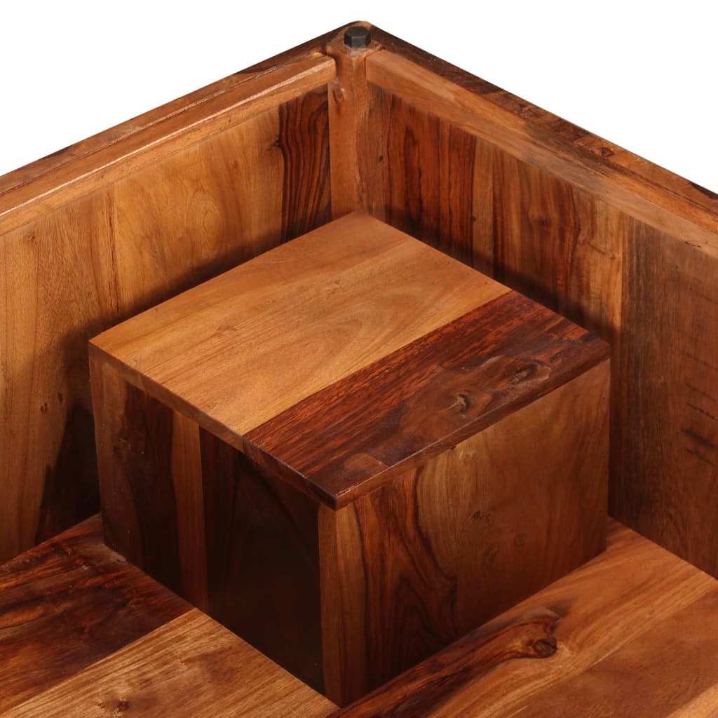 Konferenční Stolek Z Masivního Sheeshamu 70 X 70 X 30 Cm