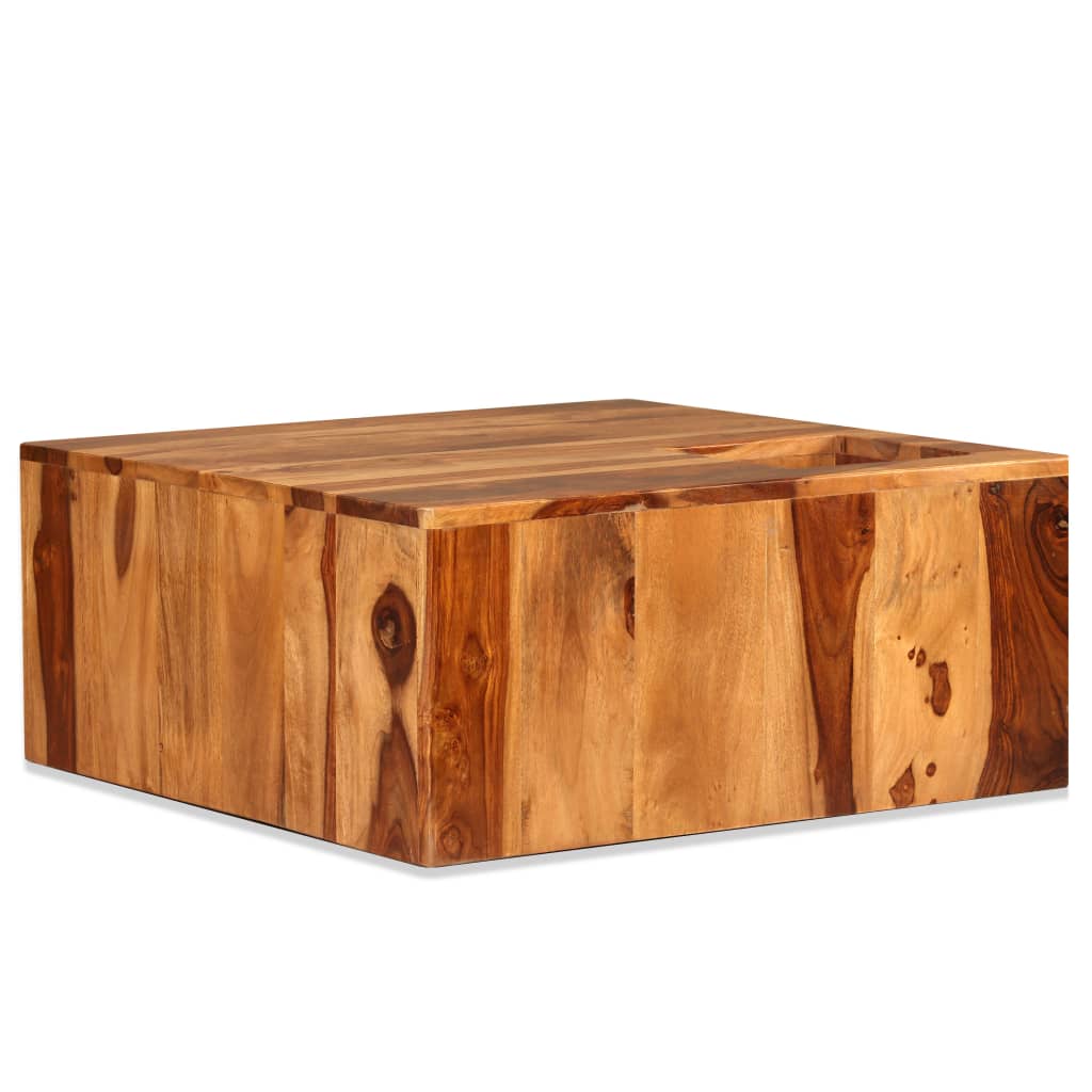 Konferenční Stolek Z Masivního Sheeshamu 70 X 70 X 30 Cm