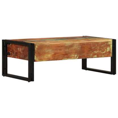 Konferenční Stolek Se 3 Zásuvkami Recyklované Dřevo 100X50X35Cm
