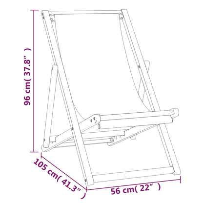 Kempingová Židle Teak 56 X 105 X 96 Cm