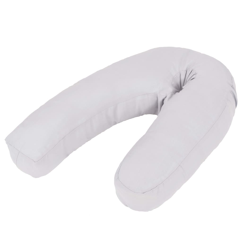 Těhotenský Polštář Ve Tvaru Písmene J 54 X (36–43) Cm Šedý