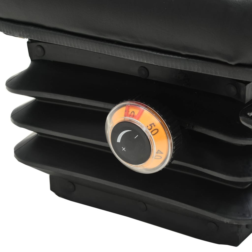 Sedačka Pro Traktor A Zdvižku Odpružení A Nastavitelná Opěrka Černá