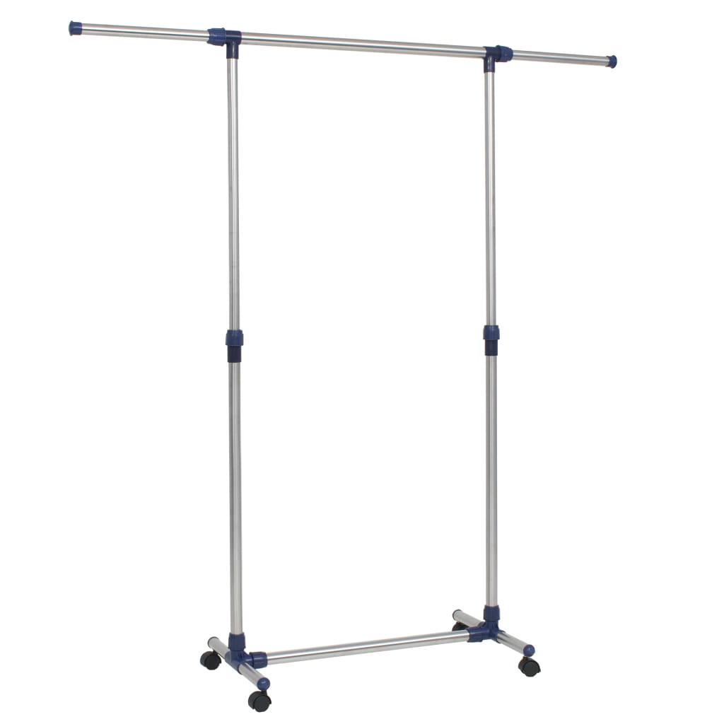 Nastavitelný Stojan Na Šaty Nerezová Ocel 165X44X150Cm Stříbrný