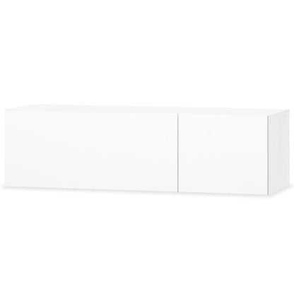 Tv Stolek Kompozitní Dřevo 120X40X34 Cm Bílý S Vysokým Leskem