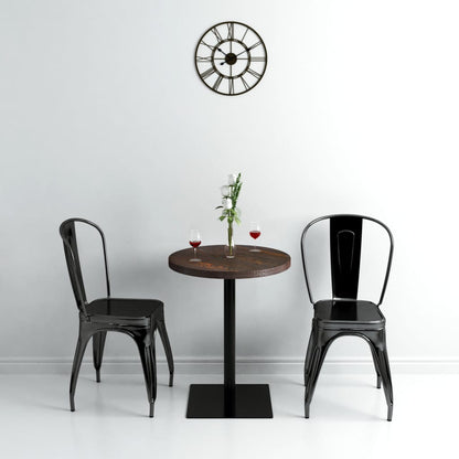 Bistro Stůl Mdf A Ocel Kulatý 60 X 75 Cm