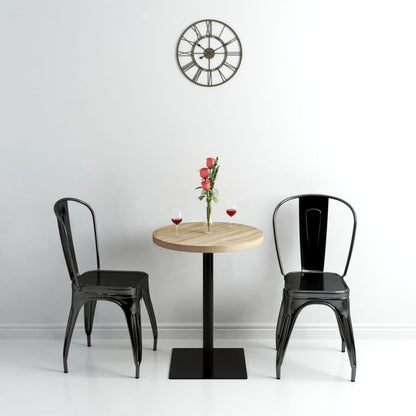 Bistro Stůl Mdf A Ocel Kulatý 60 X 75 Cm