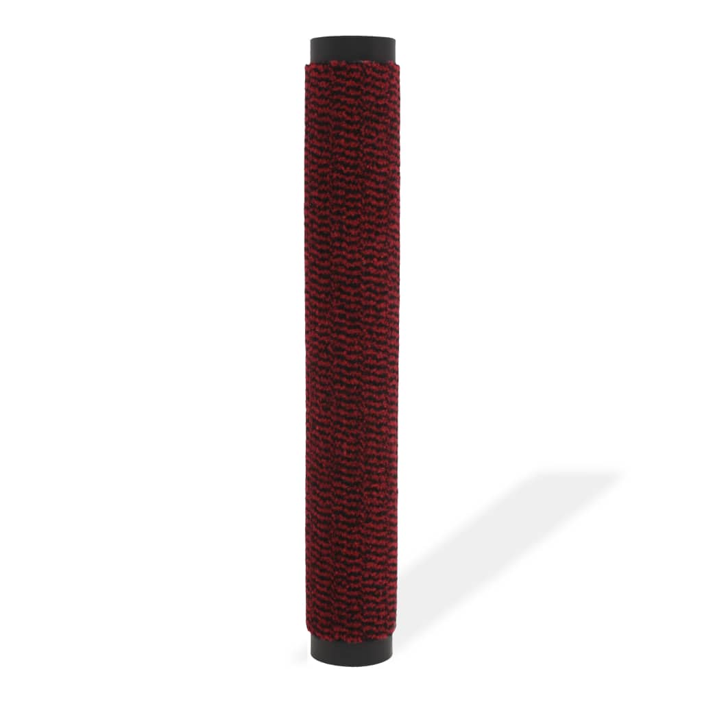 Protiprachová obdélníková rohožka všívaná 40 x 60 cm červená